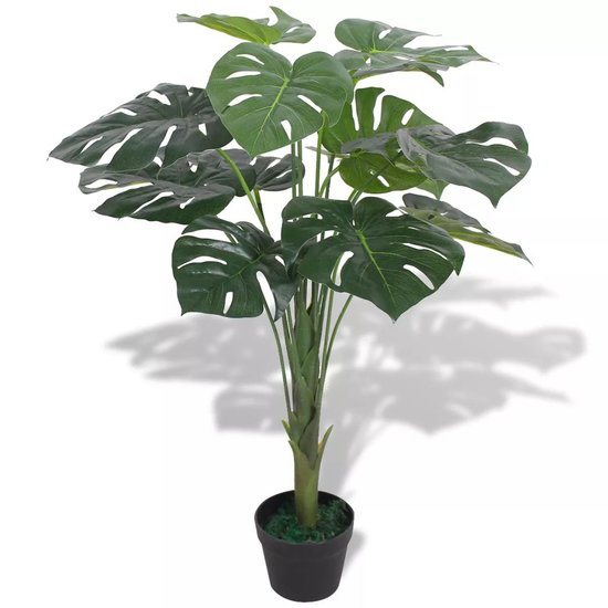 Kunst Monstera plant met pot 70 cm groen