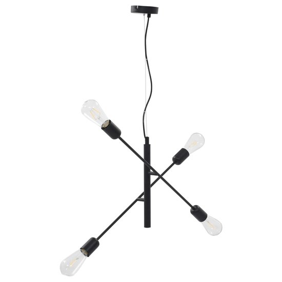 Meubelen-Online- Hanglamp Stylo met Led lampen 2 W E27 zwart