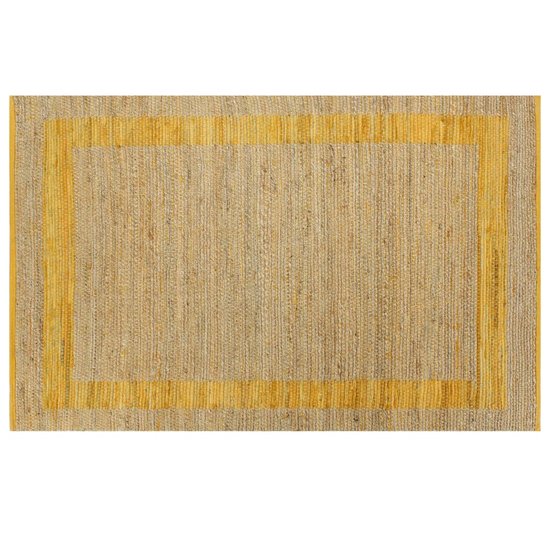 Meubelen-Online - Vloerkleed Jaune handgemaakt 160x230 cm jute geel