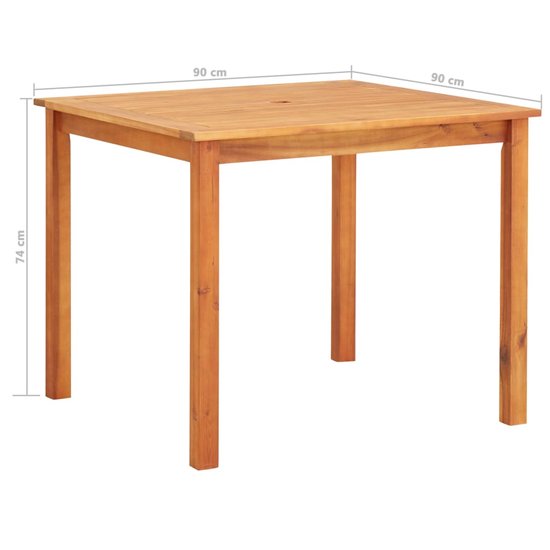 Meubelen-Online - Tuintafel Family 90x90x74 cm massief acaciahout