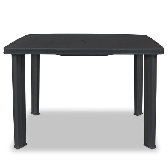 Meubelen-Online - Tuintafel Arno 101x68x72 cm kunststof antraciet