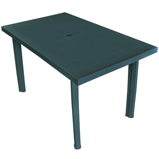 Meubelen-Online - Tuintafel Arno 126x76x72 cm kunststof groen