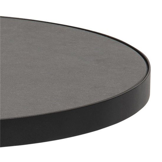 Meubelen-Online - Salontafel Fairbanks rond 86cm zwart