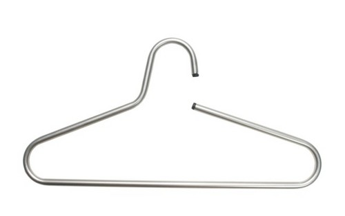 Meubelen-Online Kleerhangers metaal design set 5 stuks RVS kleur