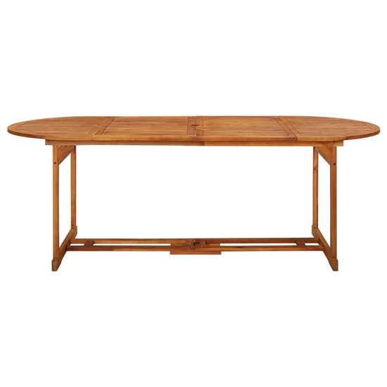 Tuintafel Henri ovaal 220x90x75 cm massief acaciahout