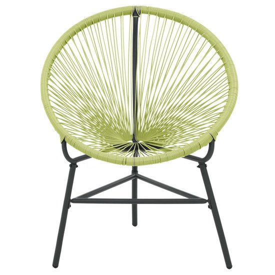 Tuinstoel Acapulco poly rattan groen