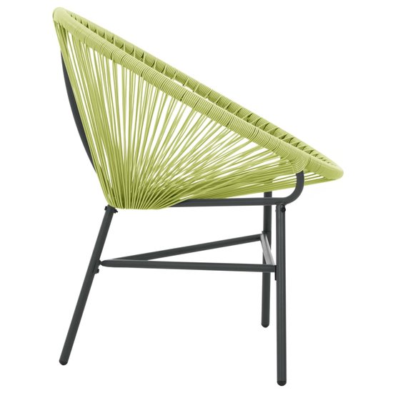 Tuinstoel Acapulco poly rattan groen