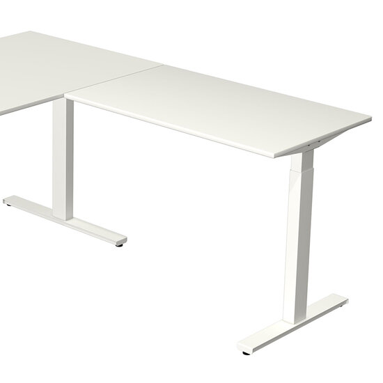 Zit sta hoekbureau Move-3 wit 180x180cm elektrisch