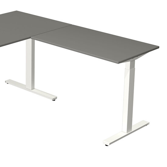 Zit sta hoekbureau Move-3 grafiet 180x180cm elektrisch