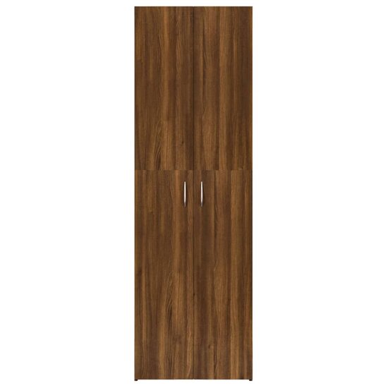 Archiefkast Andr&eacute; 60x32x190 cm bewerkt hout bruineikenkleurig