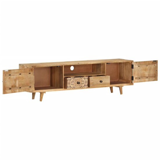 Tv-meubel Tammy 140x30x40 cm massief mangohout