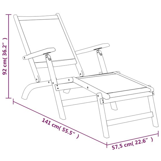 Tuinset Miranda tafel met 2 tuinstoelen