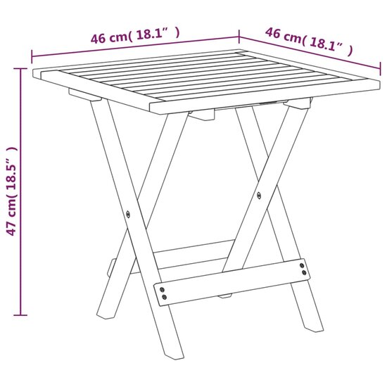 Tuinset Miranda tafel met 2 tuinstoelen