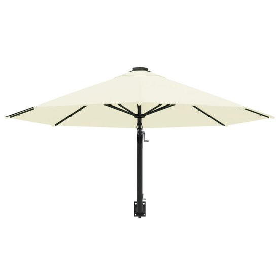 Wandparasol Met Metalen Paal 300 Cm Zandkleurig