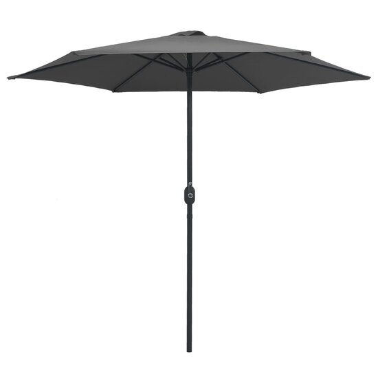 Parasol Met Aluminium Paal 270X246 Cm Antraciet