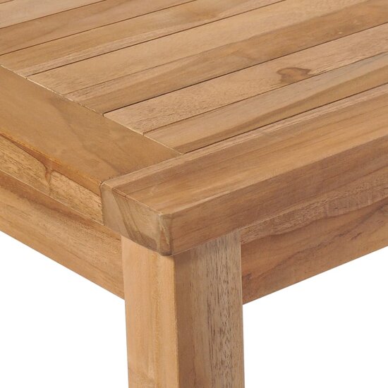 Tuinset Match massief teakhout tafel met bank en 2 stoelen