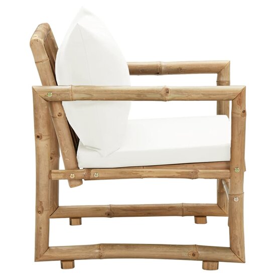 Tuinstoelen Maxim 2 St Met Kussens Bamboe