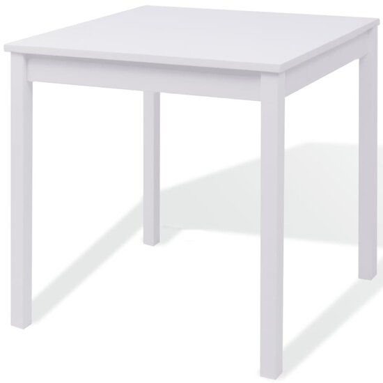 Eethoek Lucy  70x70 cm wit tafel met 2 stoelen