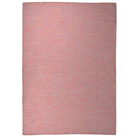 Buitenkleed Platgeweven 140X200 Cm Rood