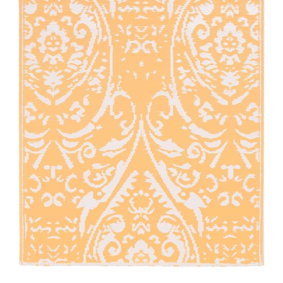 Buitenkleed 80X150 Cm Pp Oranje En Wit