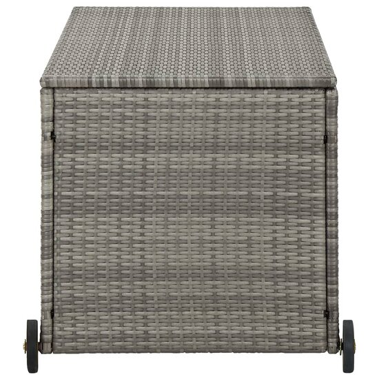 Tuinbox 120X65X61 Cm Poly Rattan Lichtgrijs