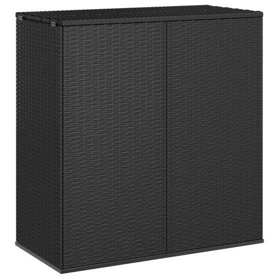 Tuinbox 100X49X103,5 Cm Polyetheen Rattan Zwart