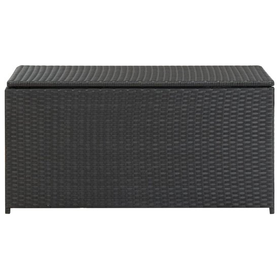 Tuinbox 100X50X50 Cm Poly Rattan Zwart