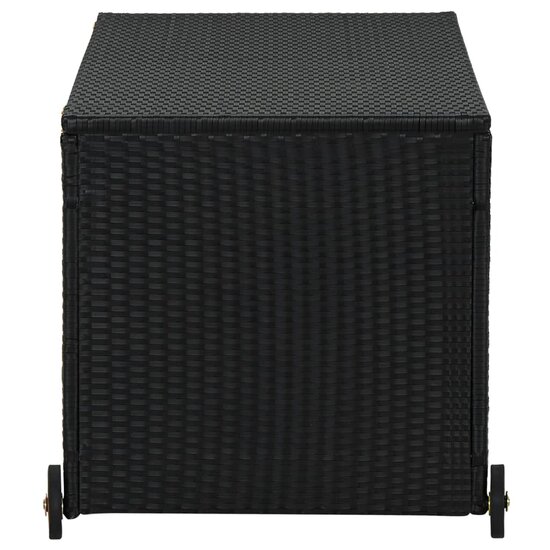 Tuinbox 120X65X61 Cm Poly Rattan Zwart