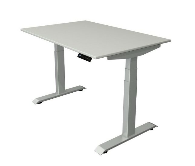 Kerkmann - Zit sta bureau Move-4 licht grijs 120x80cm elektrisch