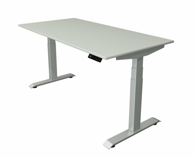 Kerkmann - Zit sta bureau Move-4 licht grijs 160x80cm elektrisch