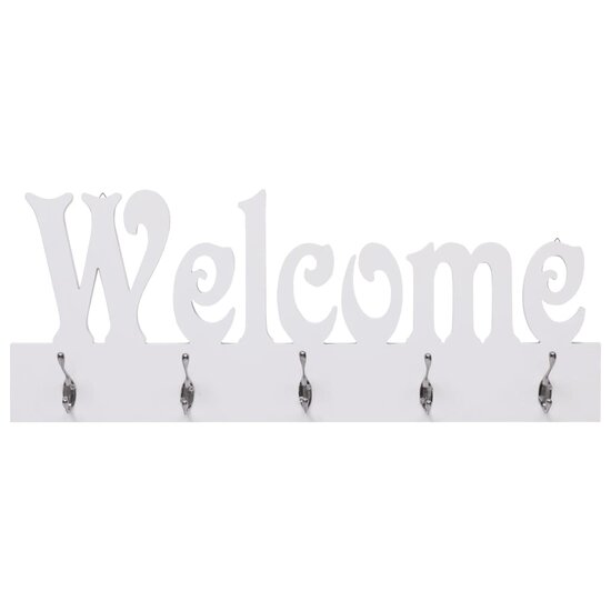 Wandkapstok Welcome 74X29,5 Cm Wit