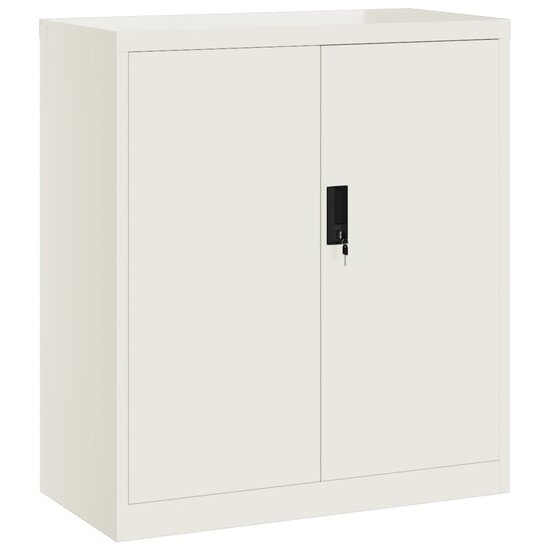 Archiefkast Anton 79X40X90 Cm Staal Wit