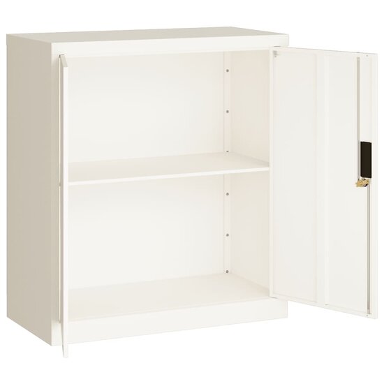 Archiefkast Anton 79X40X90 Cm Staal Wit