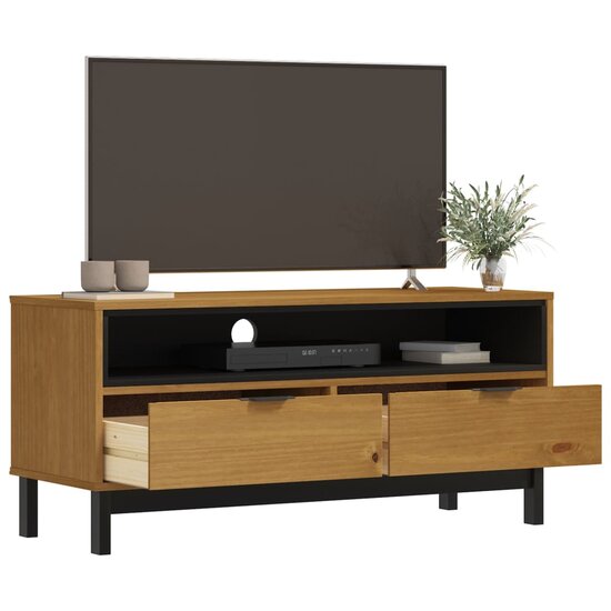 Tv-Meubel Oslo 110X40X50 Cm Massief Grenenhout