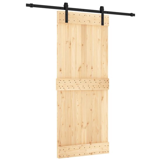 Schuifdeur Romke Met Beslag 85X210 Cm Massief Grenenhout