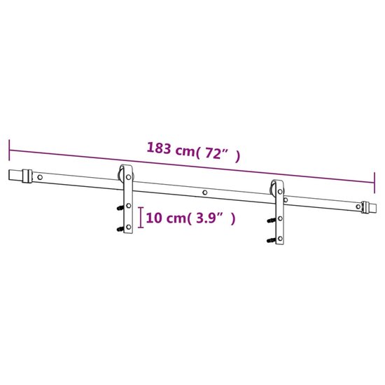 Schuifdeur Romke Met Beslag 85X210 Cm Massief Grenenhout