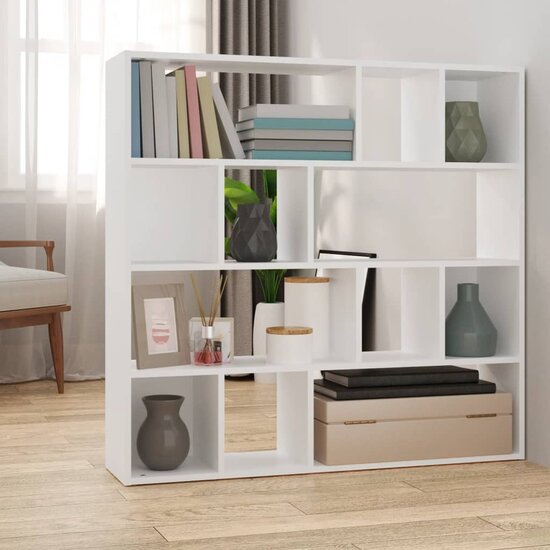 Boekenkast Roomdivider Furious 105X24X102 Cm Wit