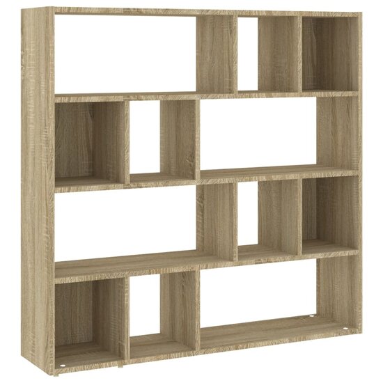 Boekenkast Roomdivider 105X24X102 Cm Eikenkleurig