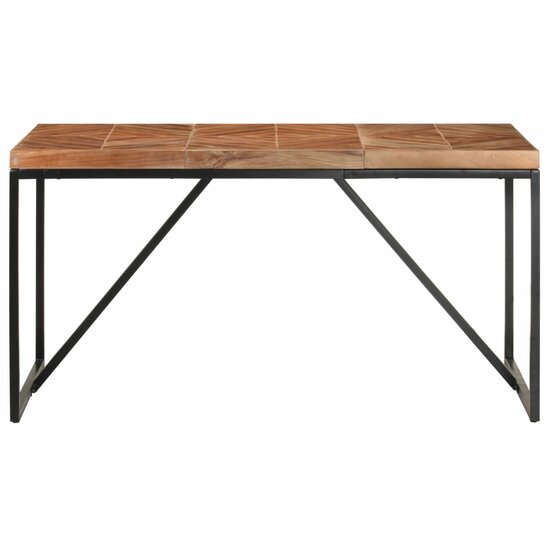 Eettafel Lucien 140X70X76 Cm Massief hout bruin