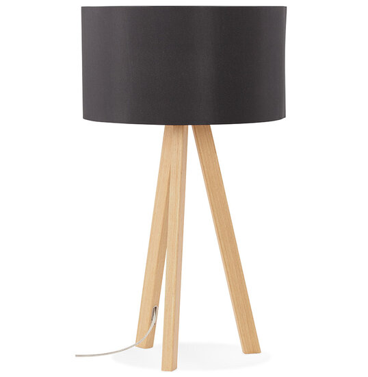 Tafel Lamp Driepoot zwart met blank