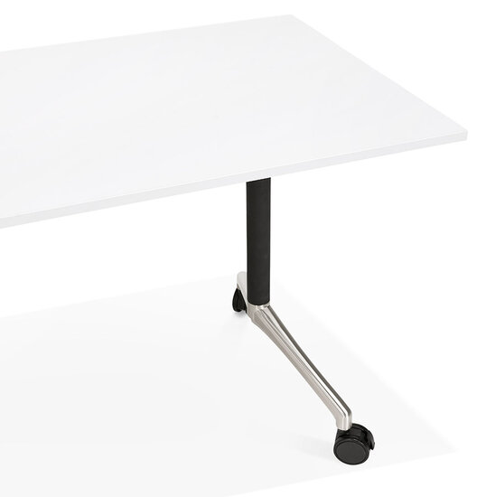 Bureau Flex 140x70cm wit met wielen inklapbaar