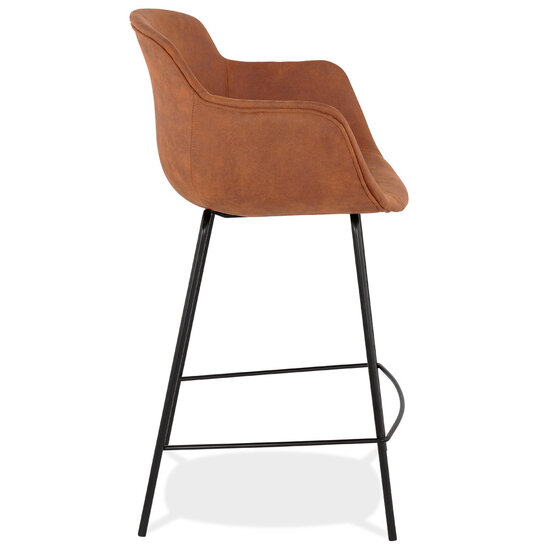 Barkruk Counter chair Laura stof bruin