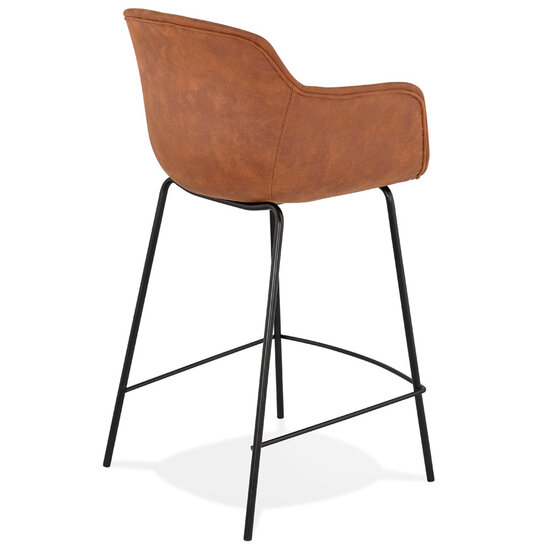 Barkruk Counter chair Laura stof bruin