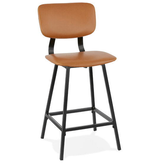 Barkruk Counter chair Sjoerd kunstleer bruin