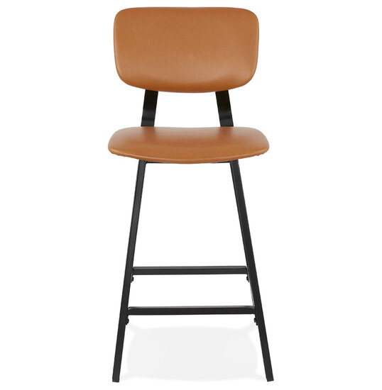 Barkruk Counter chair Sjoerd kunstleer bruin