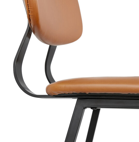 Barkruk Counter chair Sjoerd kunstleer bruin