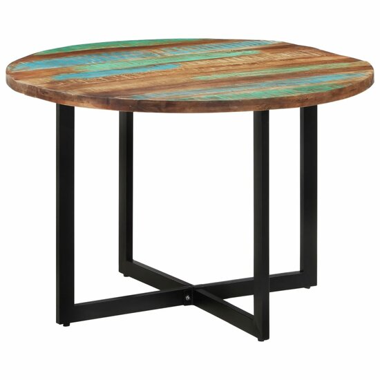 Eettafel Roemer rond  110X75 Cm Massief Gerecycled Hout