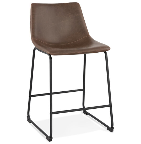 Counter chair Puls kunstleer bruin design kruk