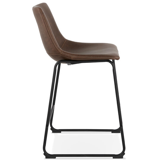 Counter chair Puls kunstleer bruin design kruk