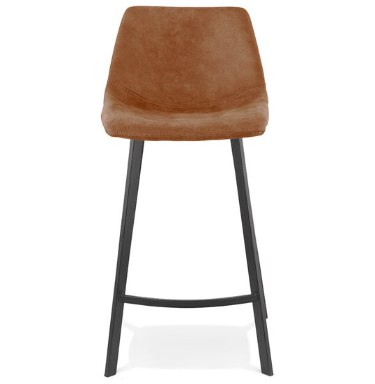 Counter chair barkruk Tobias stof bruin